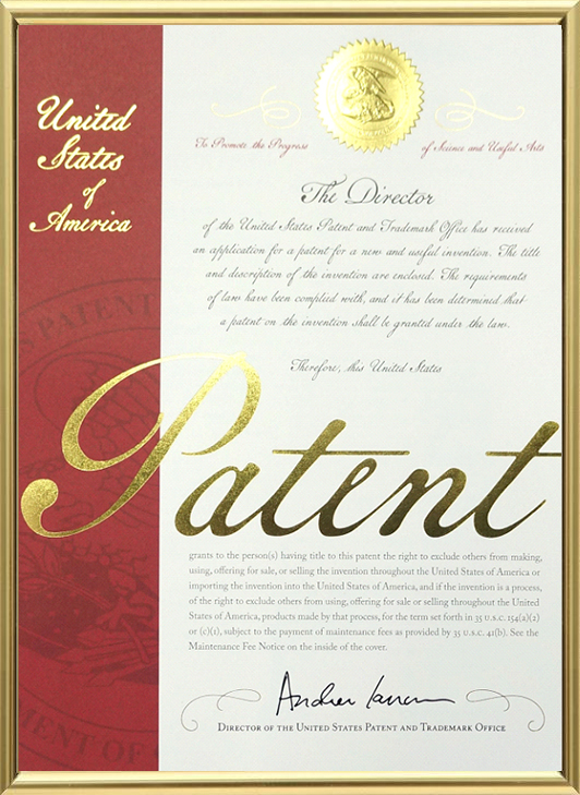 Patent Certificate