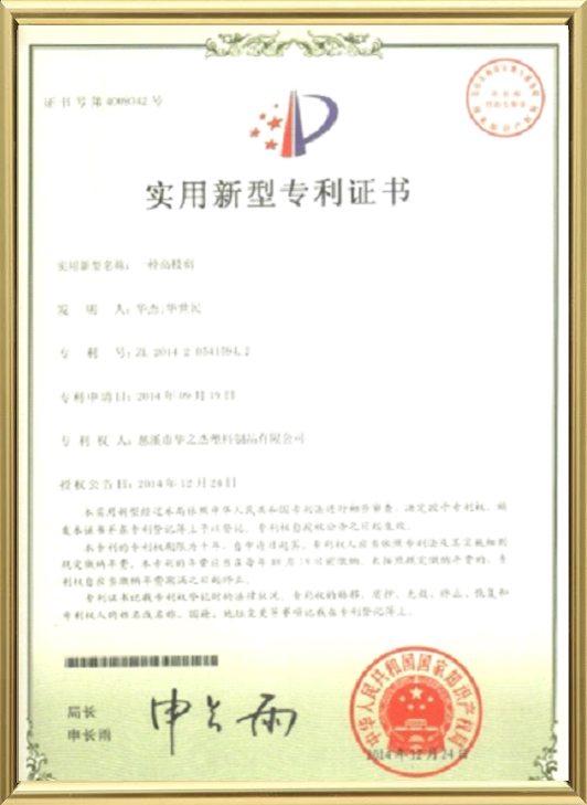 Patent Certificate